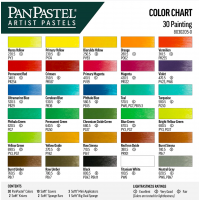 PanPastel, RENE FARVER sæt med 30 farver og værktøj